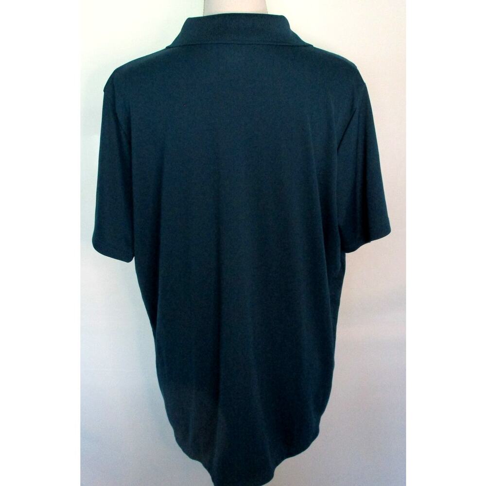 Lands End Women's Plus Short Sleeve Blue Green Stretch Polo Shirt Size 1X - Picture 5 of 10